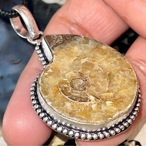 Ammonite Pendant 2”